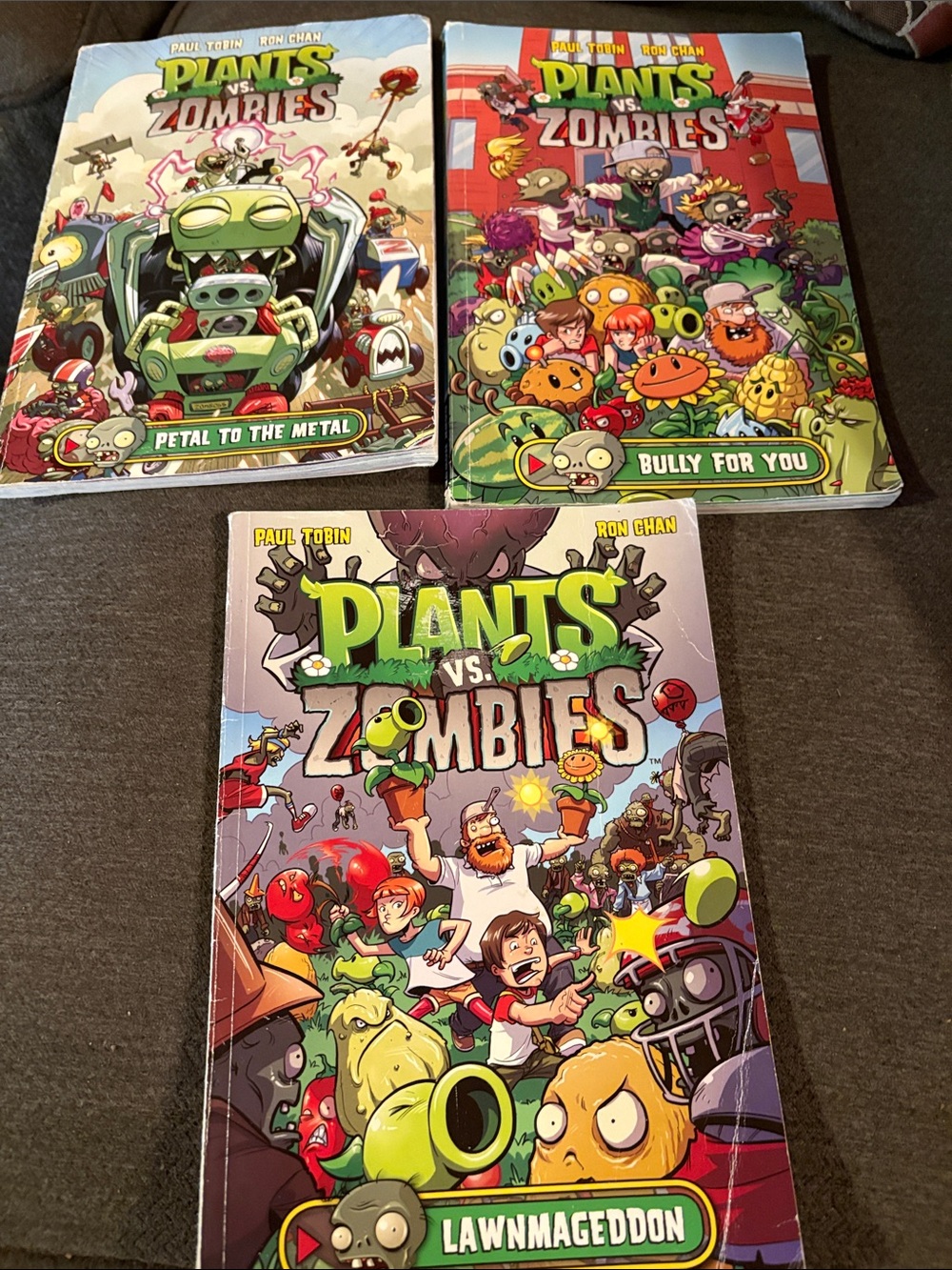 Plants vs Zombies Comic Book Set of 3 Graphic Novels